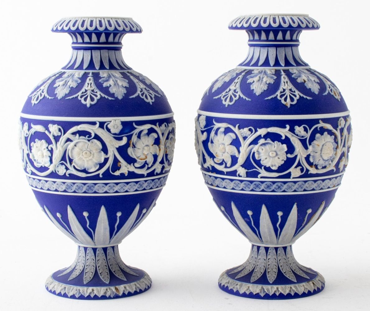 ANTIQUE WEDGWOOD BLUE JASPERWARE