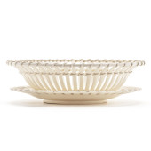 ANTIQUE WEDGWOOD CREAMWARE BAS
