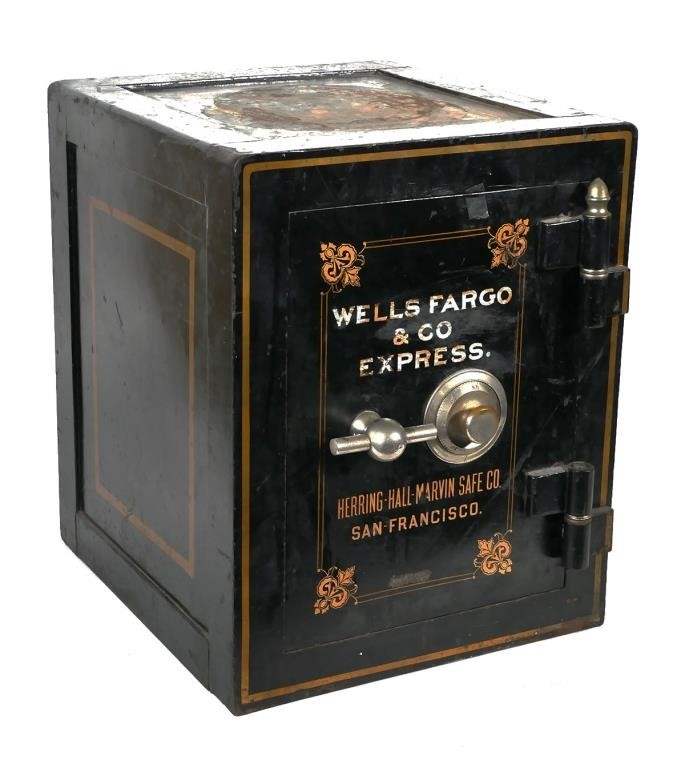 ANTIQUE WELLS FARGO FLOOR SAFECirca
