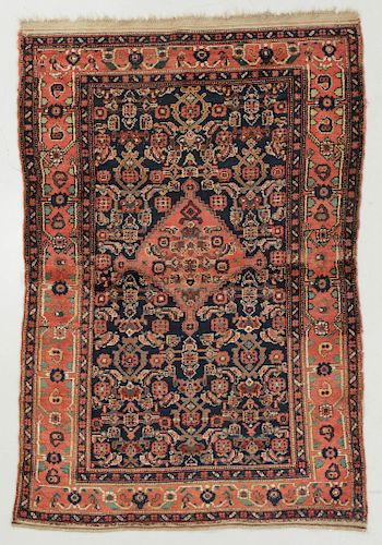 ANTIQUE WEST PERSIAN KURD RUG,