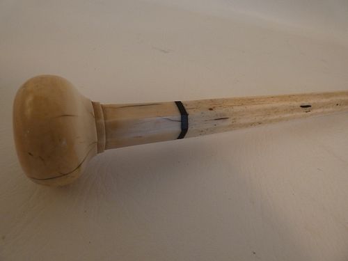 ANTIQUE WHALE BONE CANEAntique