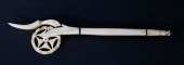 ANTIQUE WHALE IVORY PIE CRIMPE