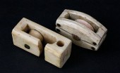 ANTIQUE WHALE IVORY SNATCH BLO