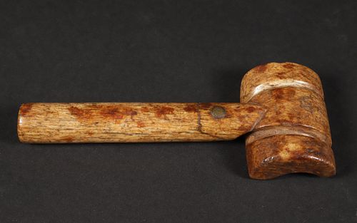 ANTIQUE WHALEBONE SERVING MALLET