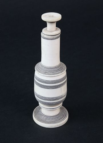 ANTIQUE WHALEBONE TURNED