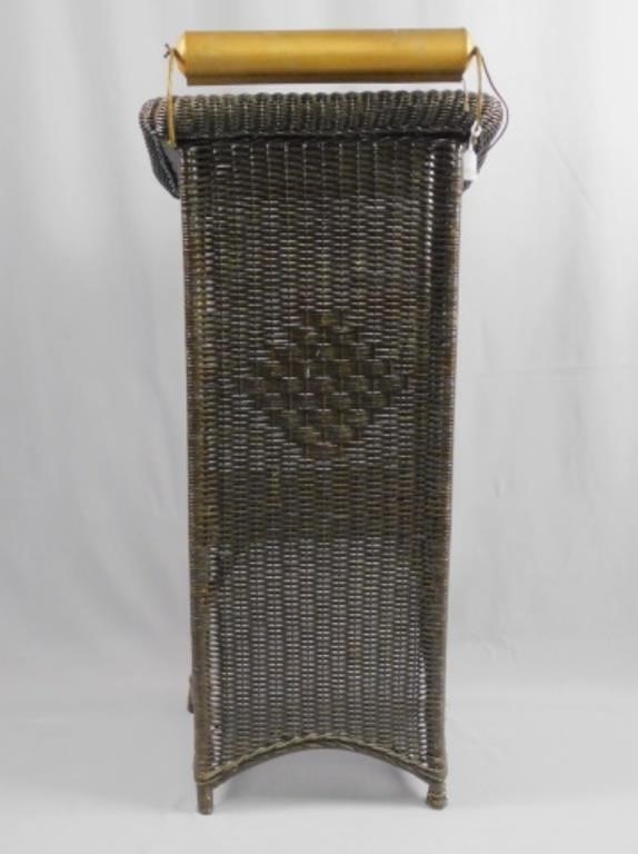 ANTIQUE WICKER LECTERN, CA. 1915.