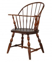 ANTIQUE WINDSOR ARMCHAIRwith r
