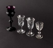 ANTIQUE WINE GLASSESA grouping