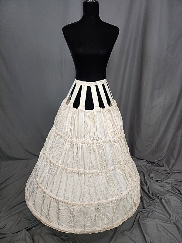 Antique Wire Framed Hoop Skirt - A.