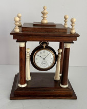 ANTIQUE WOOD AND BONE JEWELER
