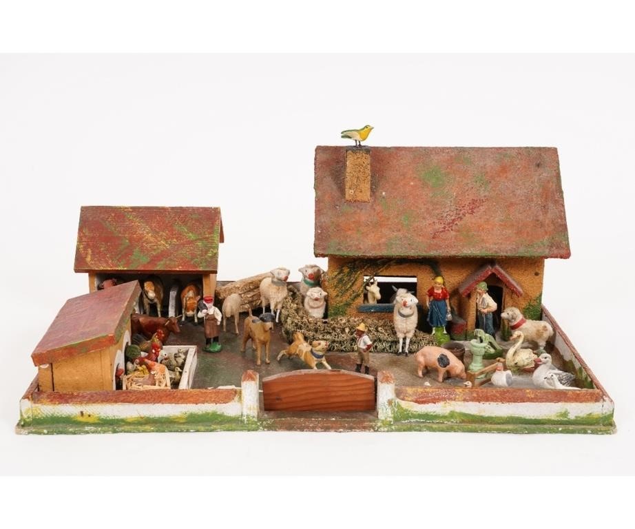Antique wood barn yard containing a