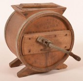 ANTIQUE WOOD BUTTER CHURN.Anti