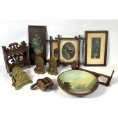 Antique Wood Decorative Lot. W