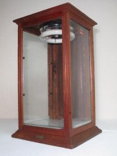 Antique wood & glass lit store