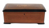 ANTIQUE WOOD INLAY SWISS CYLIN