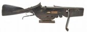 ANTIQUE WOOD & IRON CROSSBOW,