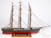 ANTIQUE WOOD SHIP MODELAntique