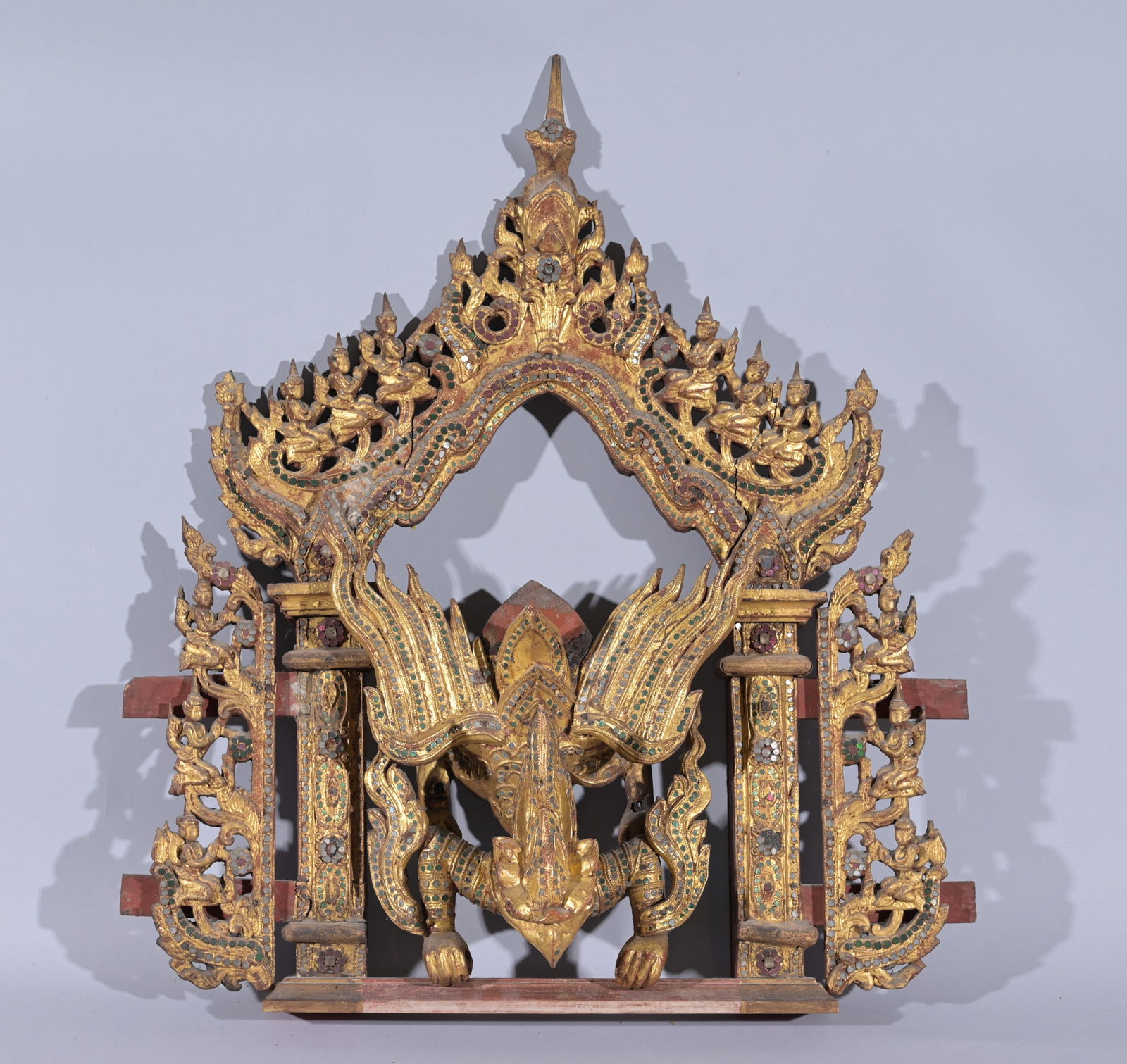 ANTIQUE WOODEN BURMESE TEMPLE