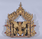 ANTIQUE WOODEN BURMESE TEMPLE