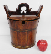 ANTIQUE WOODEN CHINESE TEA BUC