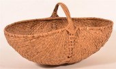 ANTIQUE WOVEN ASH SPLINT GATHE