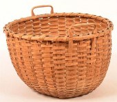 ANTIQUE WOVEN OAK SPLINT CIRCU