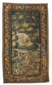 ANTIQUE WOVEN VERDURE TAPESTRY