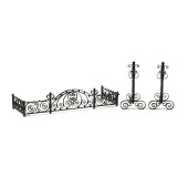 ANTIQUE WROUGHT IRON FIRE FEND