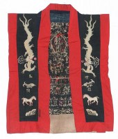 ANTIQUE YAO SHAMAN'S SILK EMBR