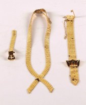 ANTIQUE YELLOW ROSE GOLD SET N