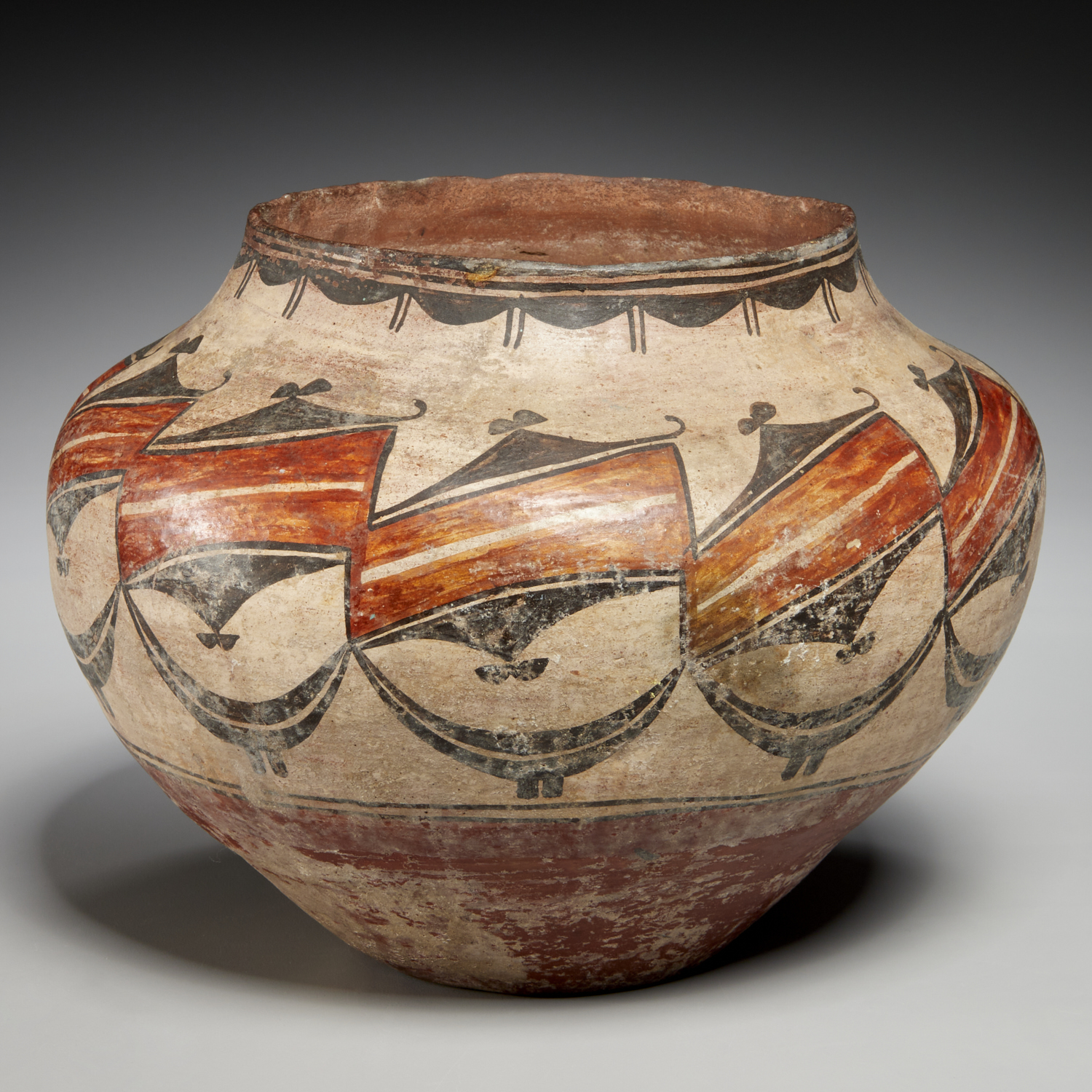 ANTIQUE ZIA OR ACOMA POLYCHROME