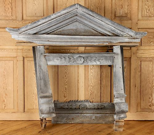 ANTIQUE ZINC BUILDING ELEMENTS FIRE