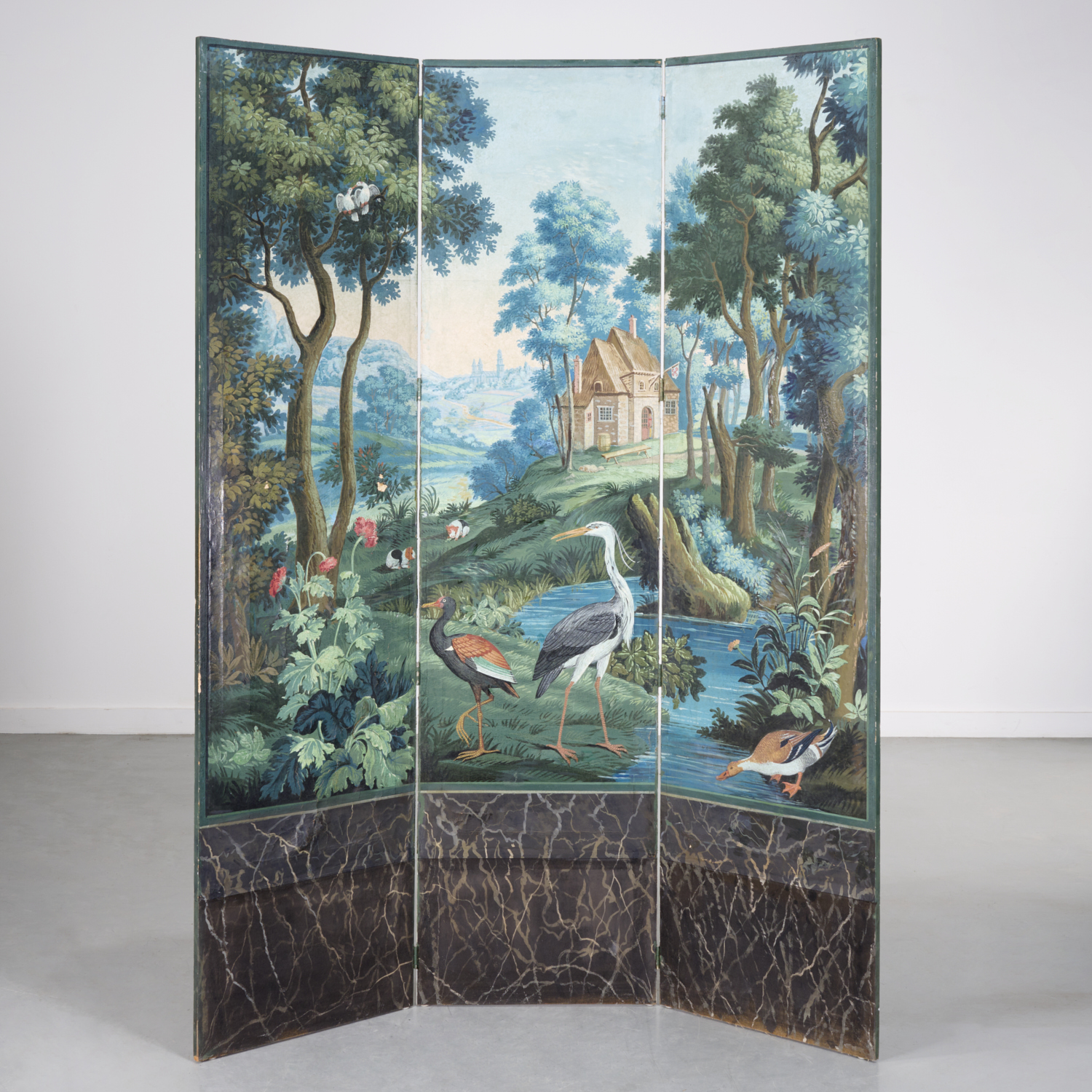 ANTIQUE ZUBER STYLE SCENIC