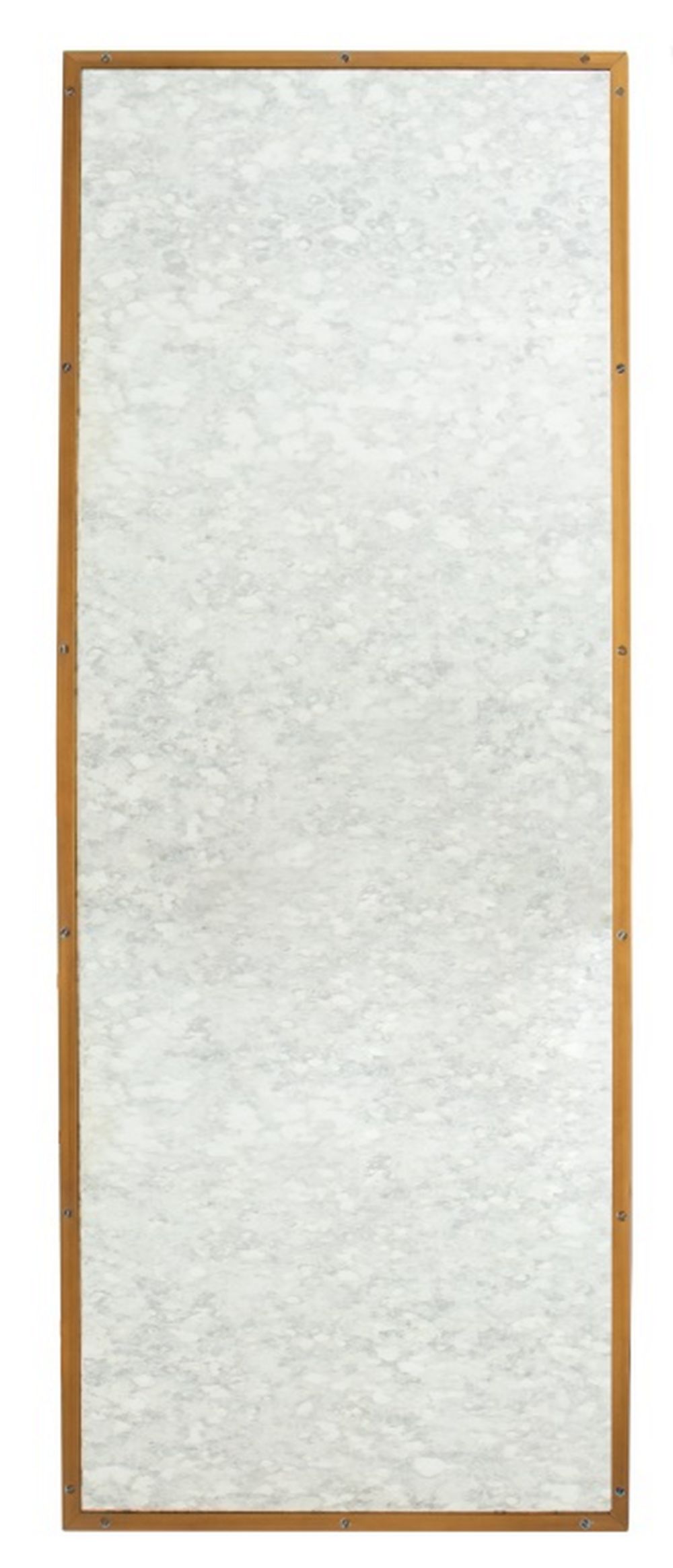 ANTIQUED BRASS FRAMED MIRROR
