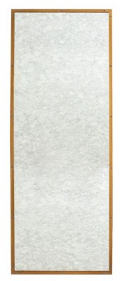 ANTIQUED BRASS FRAMED MIRROR A