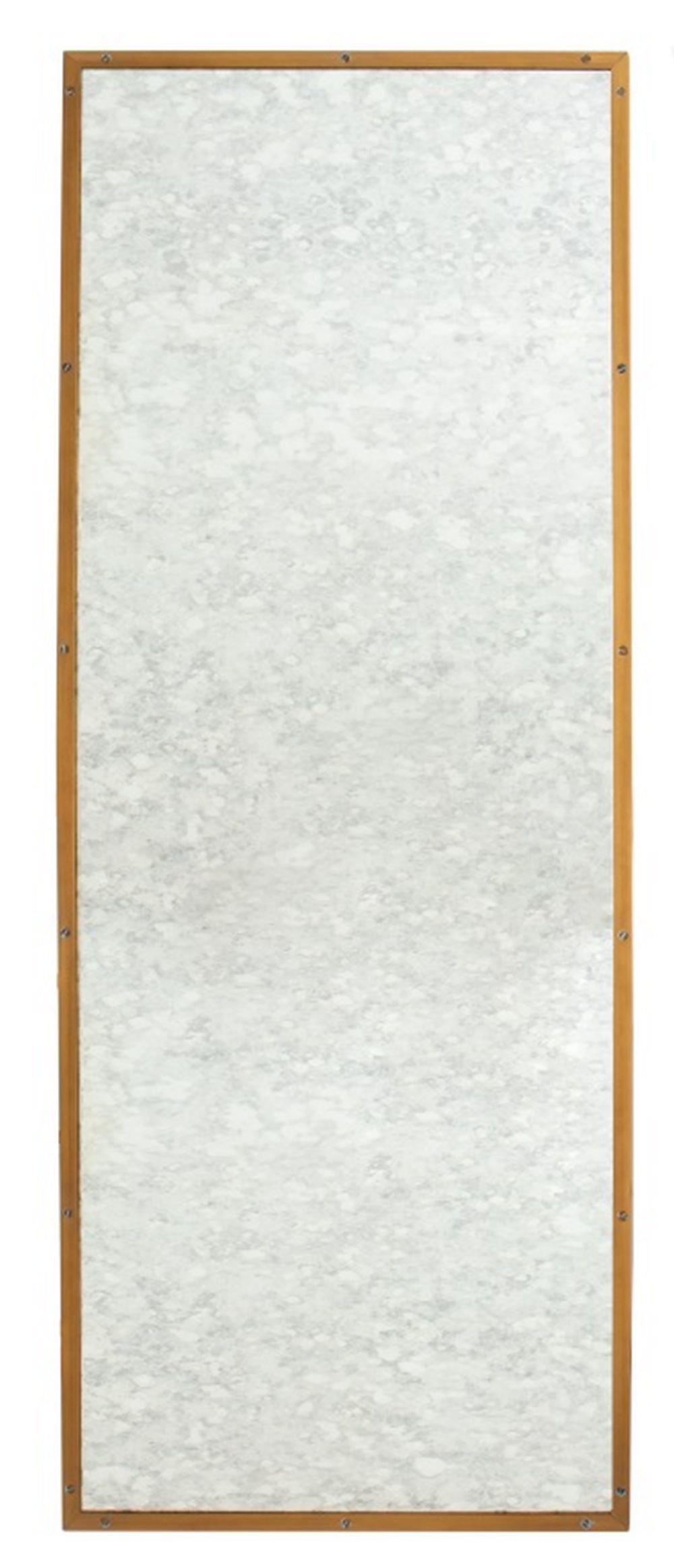 ANTIQUED BRASS FRAMED MIRROR