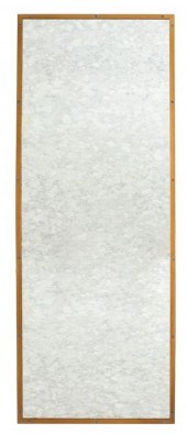 ANTIQUED BRASS FRAMED MIRROR A