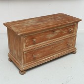 ANTIQUED PINE SHABBY CHIC BLAN