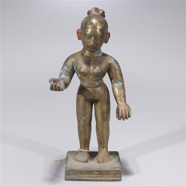 Antiquer Indian brass standing