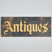 "ANTIQUES" STEEL SIGNA black p