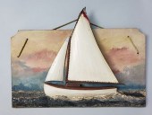 ANTIQUE/VINTAGE HALF HULL SAIL