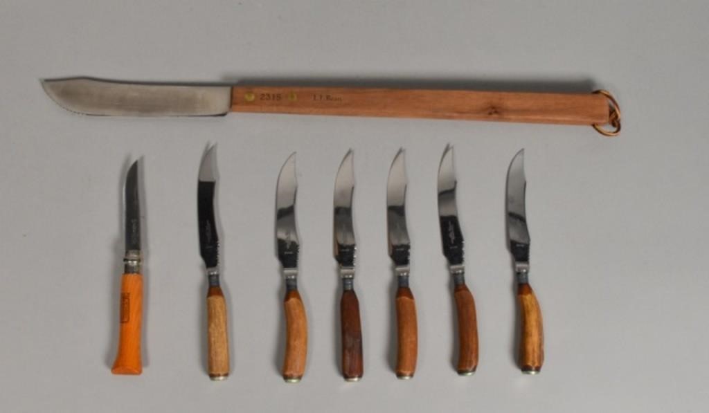 ANTLER HANDLED KNIVES8 knives. 6