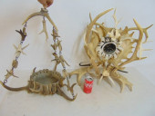 ANTLER MANTLE CLOCK & HANGING