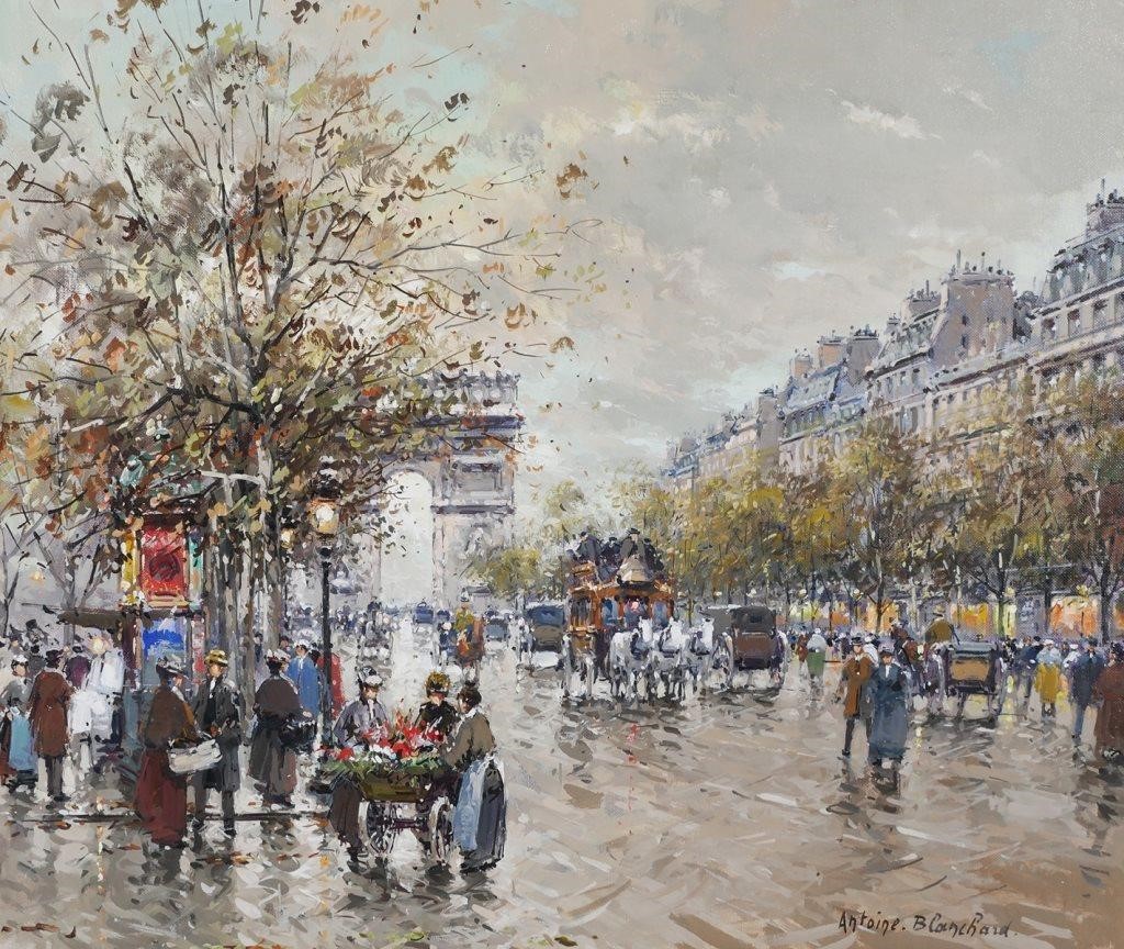 ANTOINE BLANCHARD, OIL/CANVAS,