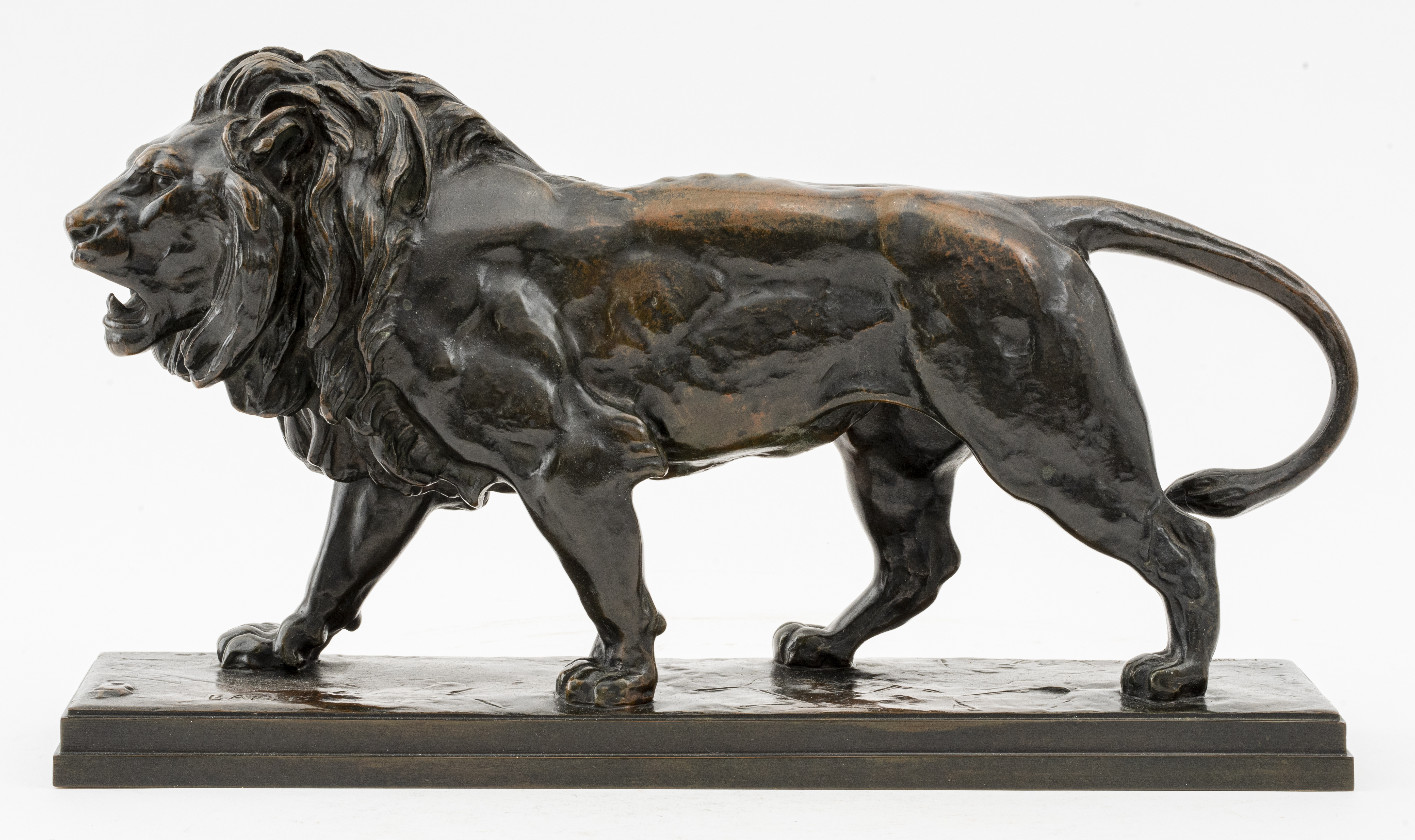 ANTOINE-LOUIS BARYE LION BRONZE