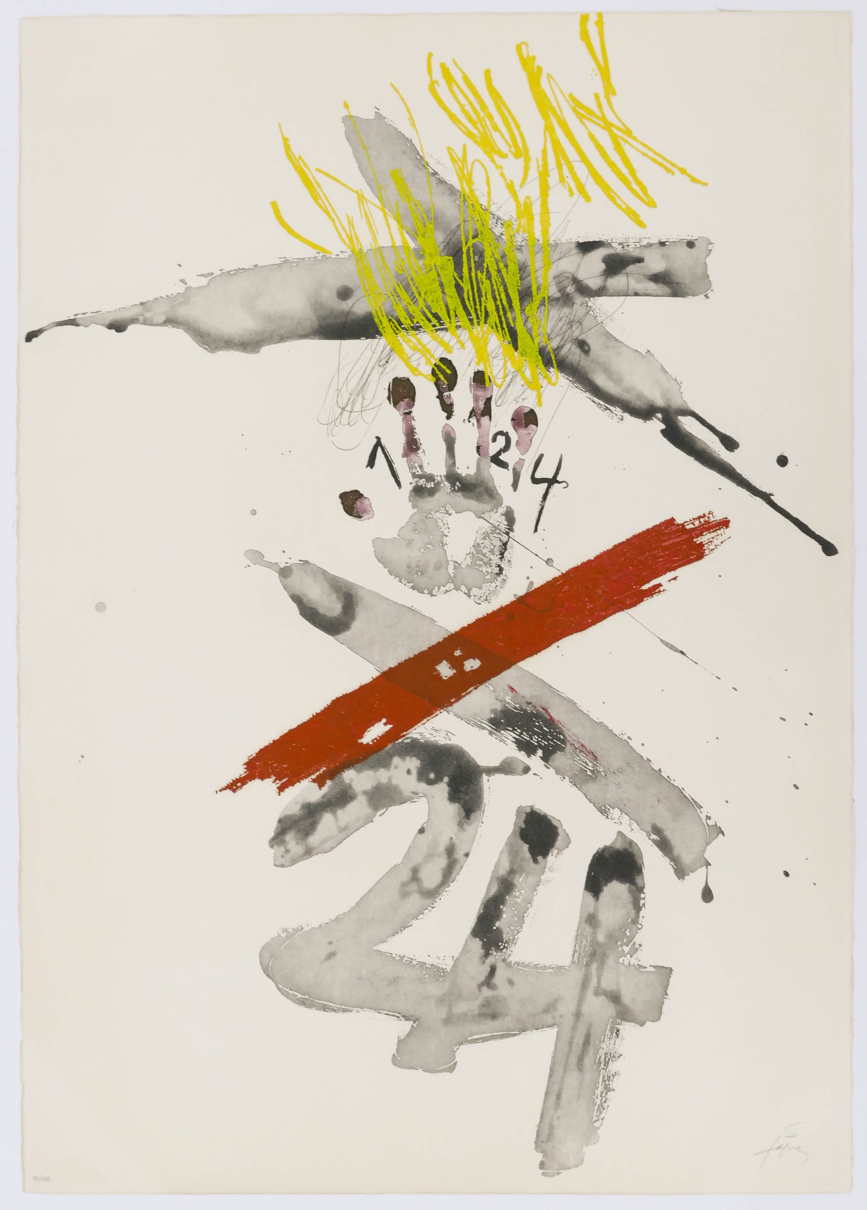 Antoni Tapies (1923-2012 Spanish)
