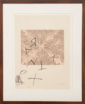 ANTONI TAPIES ABSTRACT EMBOSSE