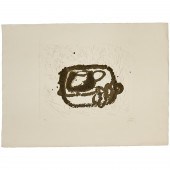 ANTONI TAPIES, ETCHING WITH RE