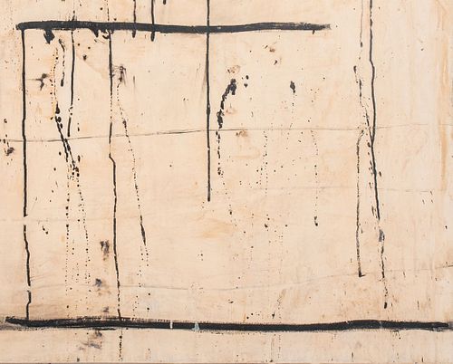 ANTONI TAPIES MANNER ABSTRACT