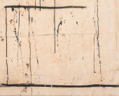 ANTONI TAPIES MANNER ABSTRACT